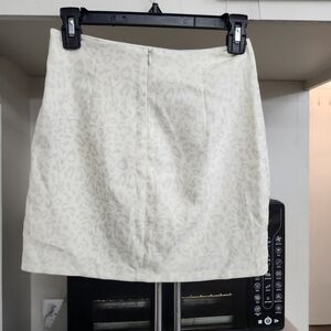 Altar'd State Cream Leopard Mini Skirt